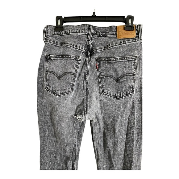 Levi’s 70s High Rise Flare Jeans Gray Denim Size 30 - Picture 4 of 8